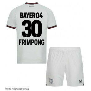 Bayer Leverkusen Jeremie Frimpong #30 Seconda Maglia Bambino 2023-24 Manica Corta (+ Pantaloni corti)